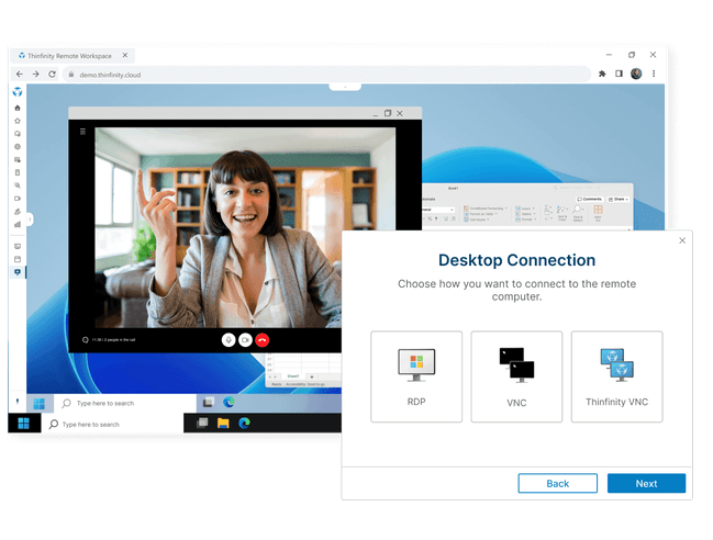 Thinfinity Workspace virtual desktop infrastructure, VDI